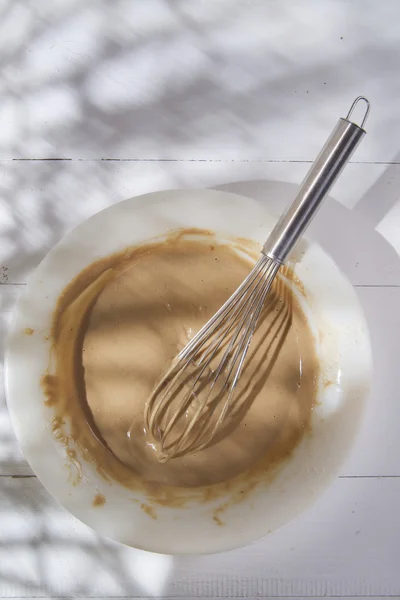 Whip cream with chestnut — Stock Photo, Image