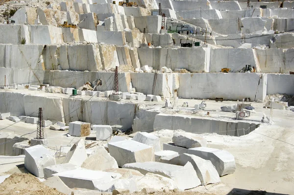 Cava di marmo a Carrara Bianco Italia — Foto Stock