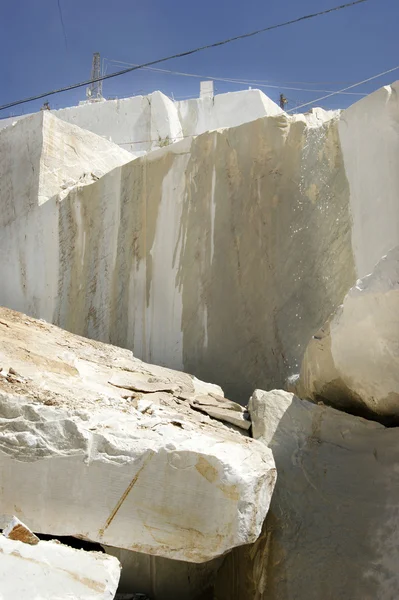 Cava di marmo a Carrara Bianco Italia — Foto Stock