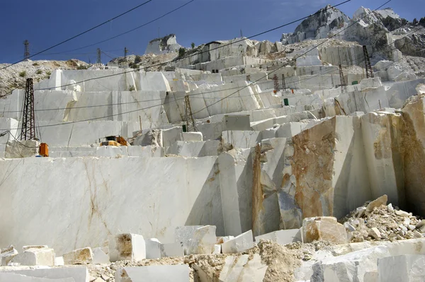 Tambang marmer di Carrara White Italy — Stok Foto