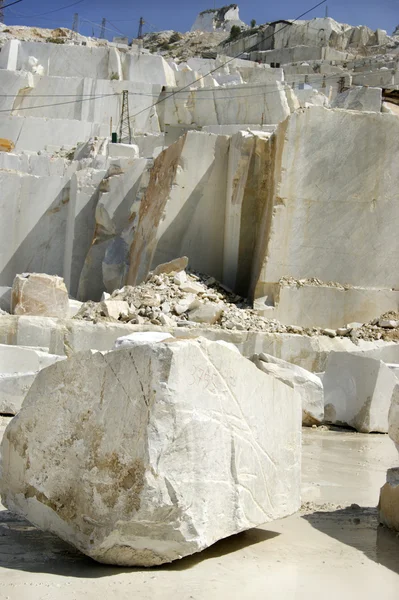 Tambang marmer di Carrara White Italy — Stok Foto