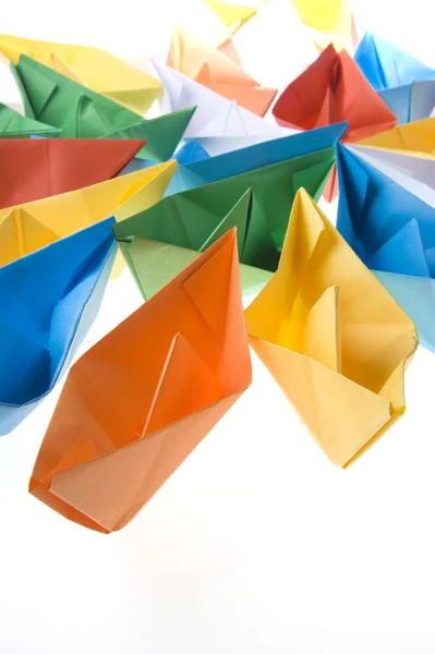 Small paper boats