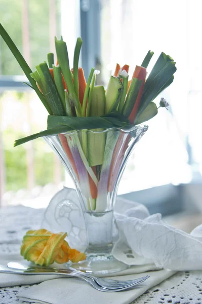 Presentation of mixed vegetables — Stock Photo, Image