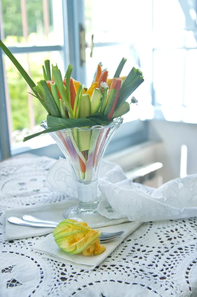 Presentation of mixed vegetables — Stock Photo, Image