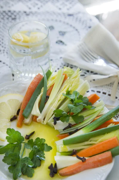 Presentation of mixed vegetables — Stock Photo, Image