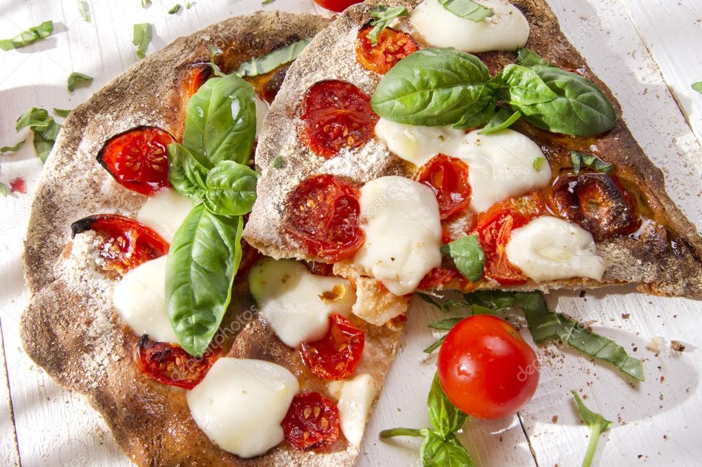 Pizza with whole wheat flour