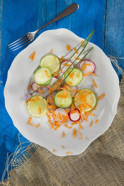 Ensalada de rábano y pepino — Foto de Stock