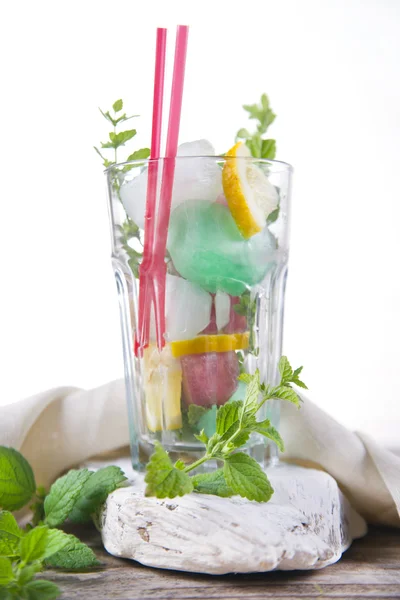 Glass of drink made from mint — Stock Photo, Image