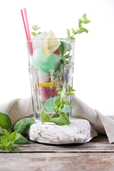 Glass of drink made from mint — Stock Photo, Image