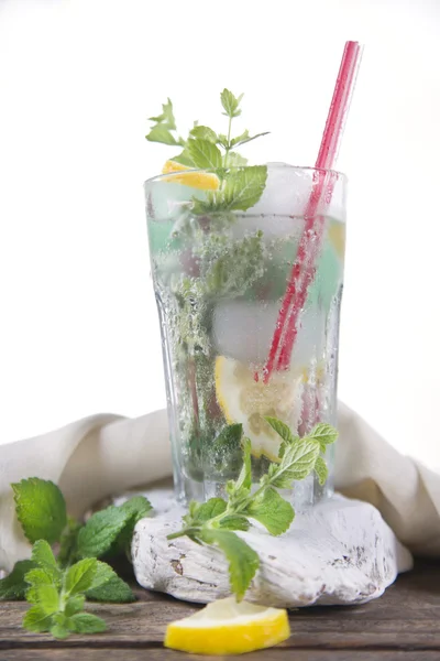 Glass of drink made from mint — Stock Photo, Image