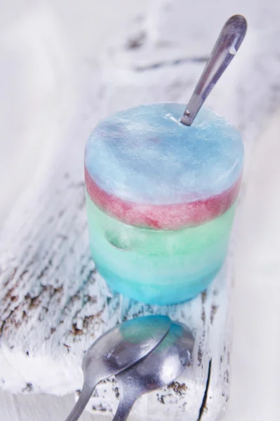 Ice Cube colored — Stock Photo, Image