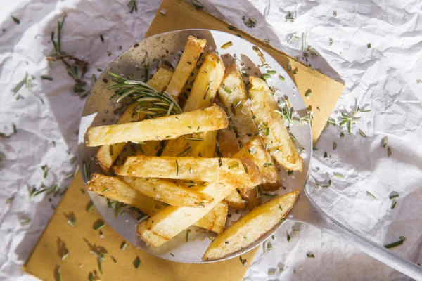 Plate of fries — Stock Photo, Image