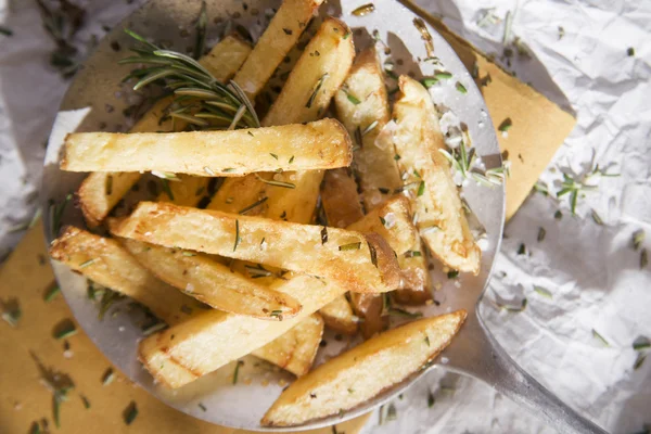 Plate of fries — Stock Photo, Image