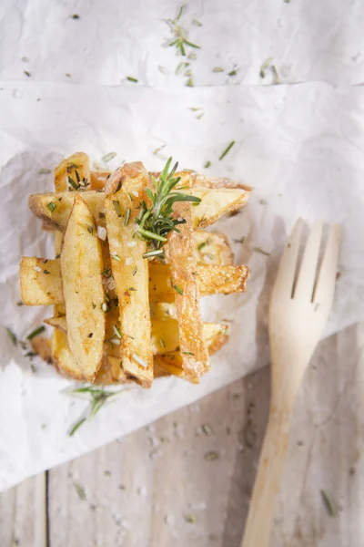 Plate of fries — Stock Photo, Image