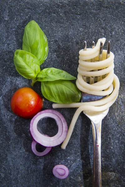 Pici, espaguete artesanal — Fotografia de Stock