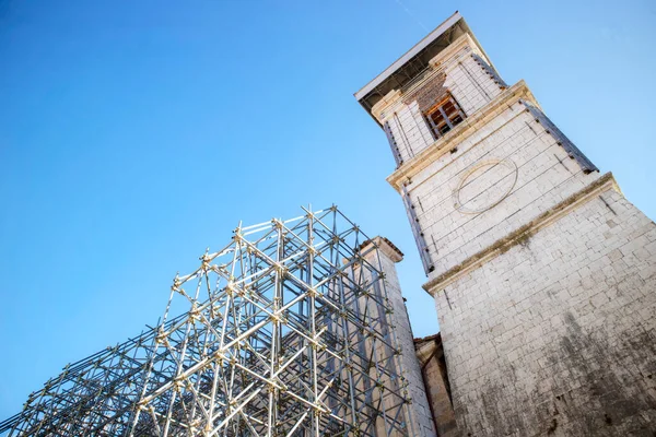 壊滅的な地震の後 イタリア中部のノルシア市の再建 — ストック写真
