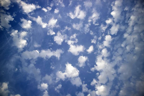 Photo Shoot Representing Small Clouds Blue Sky — Stock Photo, Image