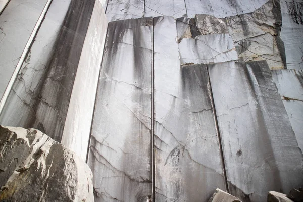 Documentazione Fotografica Una Cava Marmo Abbandonata Nelle Alpi Apuane Carrara — Foto Stock