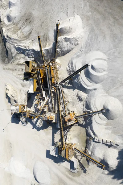 Aerial View Stone Factory Intended Construction Market — Stock Photo, Image