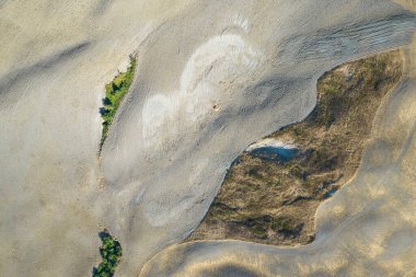 Aerial photographic documentation of the shape of agricultural land in late summer 
