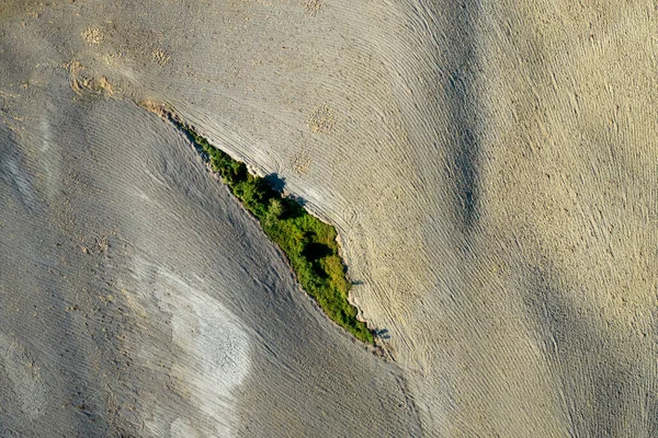Aerial Photographic Documentation Shape Agricultural Land Late Summer — Fotografie, imagine de stoc
