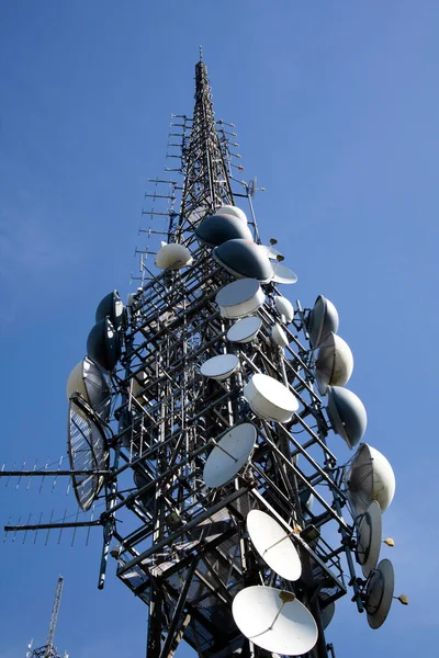 Photographic Documentation Large Antennas Telecommunication Television —  Fotos de Stock