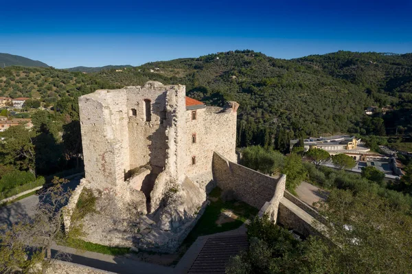 Фотографическая Документация Небольшой Крепости Суверето Тоскане Италия — стоковое фото
