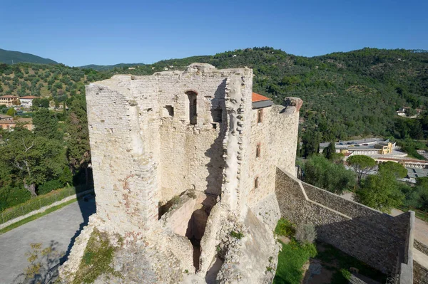 Documentação Fotográfica Pequena Fortaleza Suvereto Toscana Itália — Fotografia de Stock