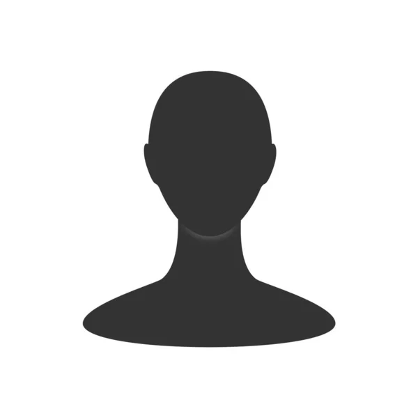 Гендерно Нейтральный Аватар Профиля Вид Лицо Анонимного Человека — стоковый вектор