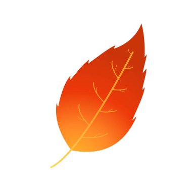 Motley ateşi ve pas rengi sonbahar yaprağı.