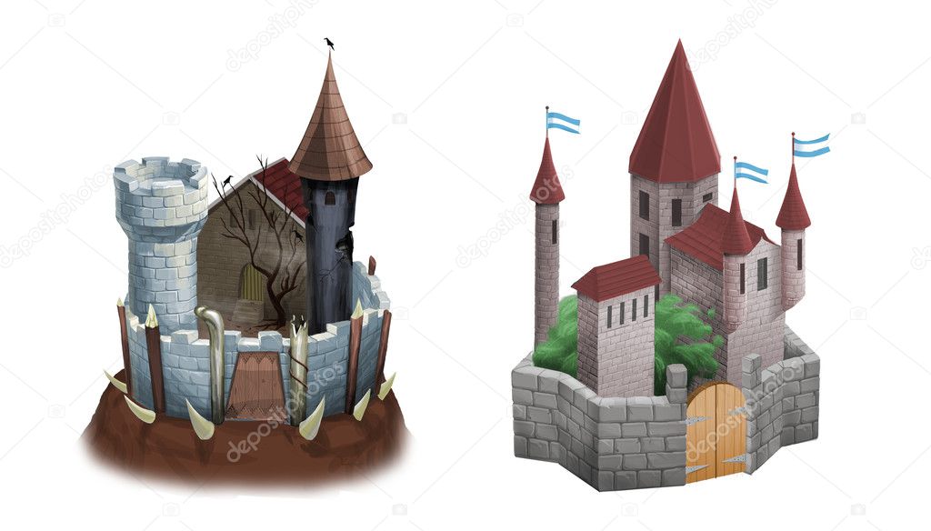 Evil and good castles