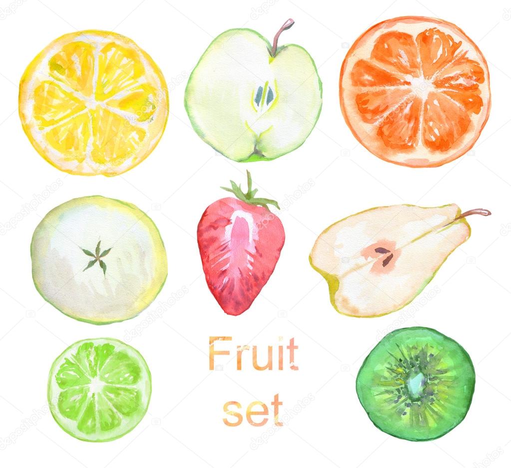 set of fruit