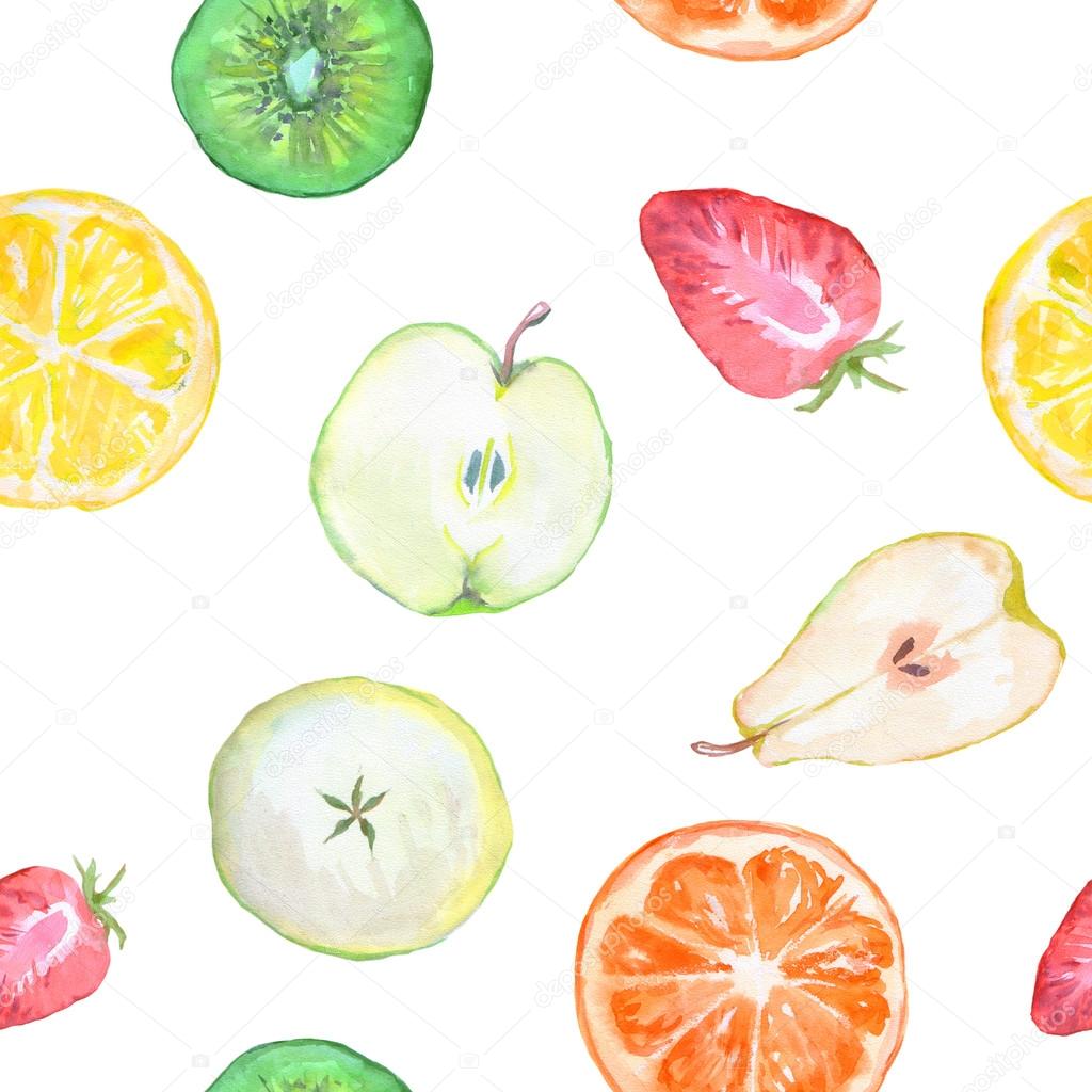 fruit slices seamless