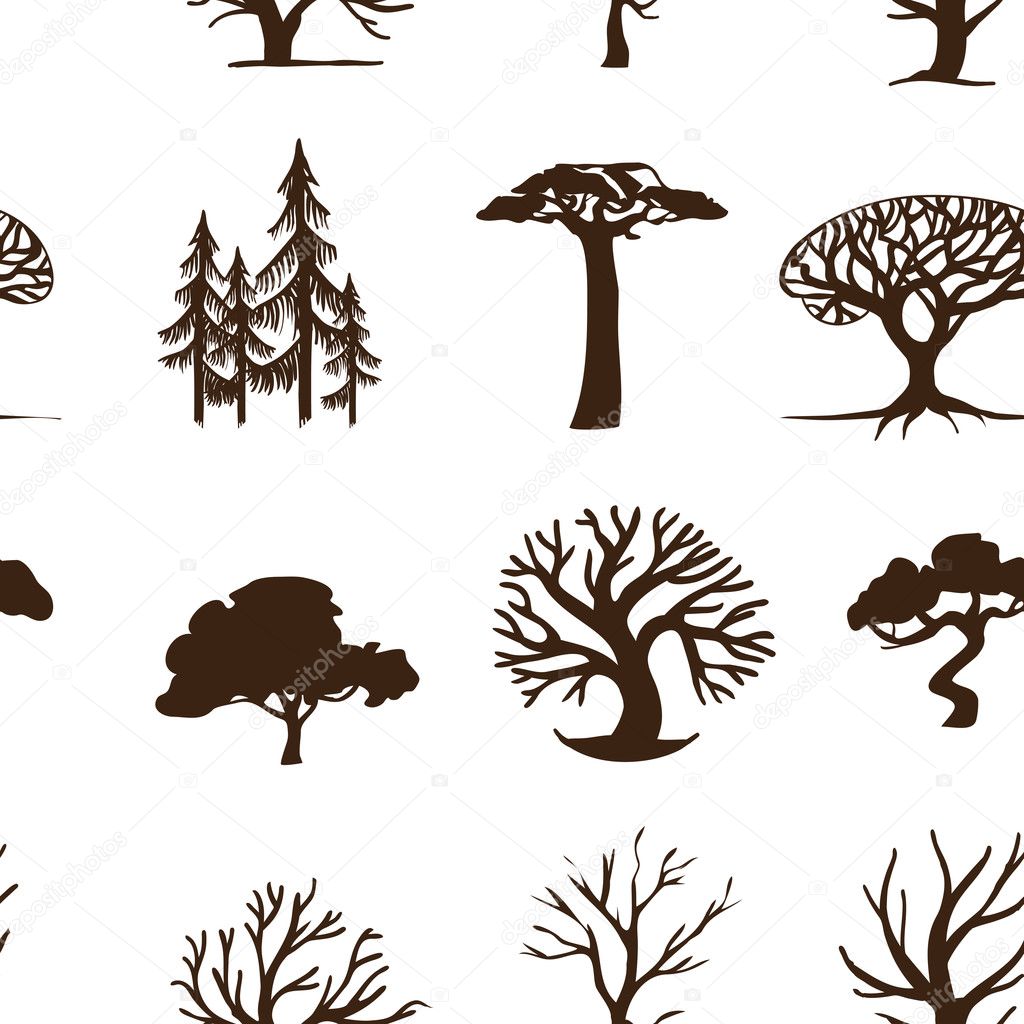 seamless background trees