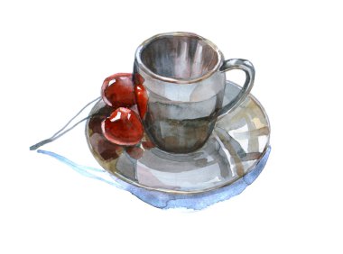 suluboya kahve Kupası