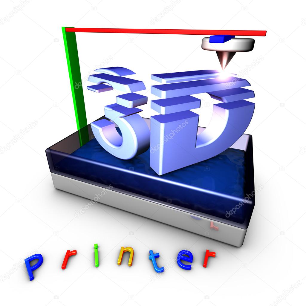 3D Printer using photopolymerization