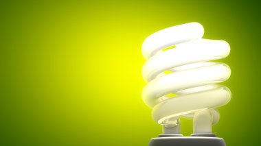 Compact fluorescent lamp clipart