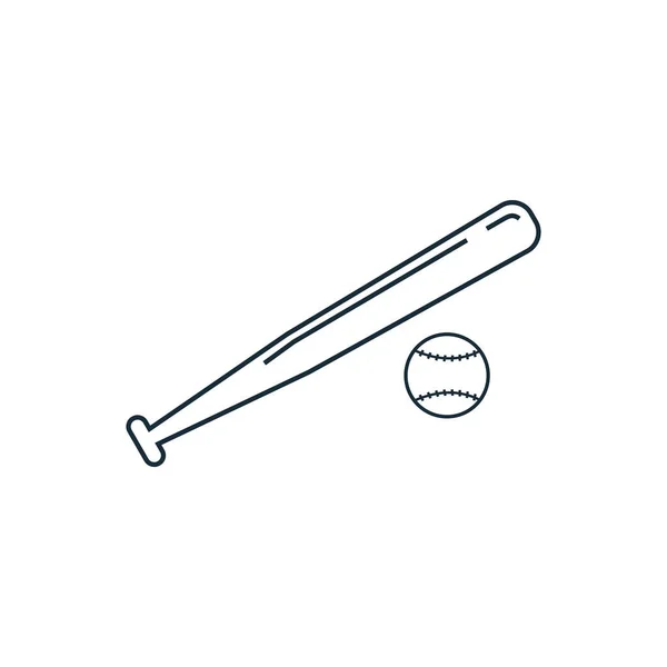 Softball Baseball Projektowanie Ikon Piłek Elementy Szablonu — Wektor stockowy