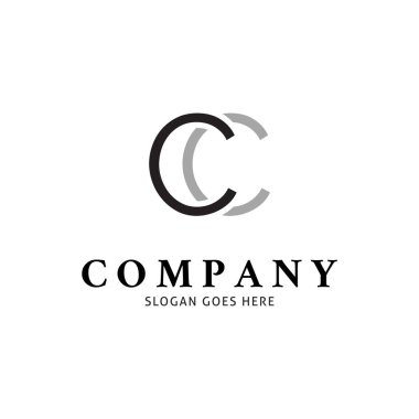Initial Letter CC Icon Vector Logo Template Illustration Design