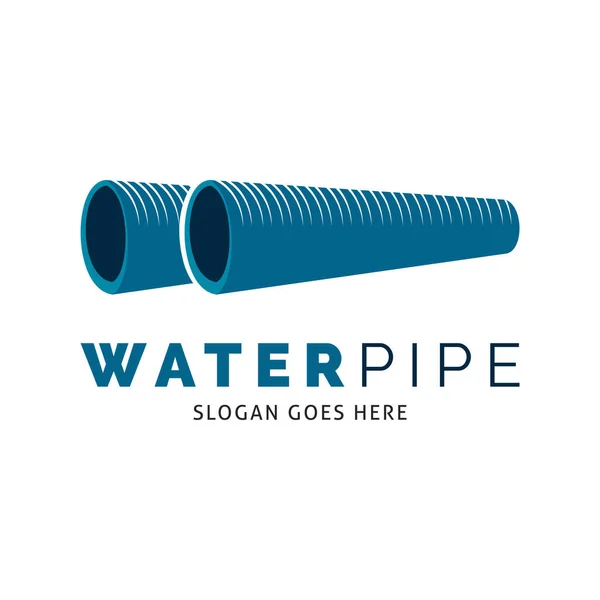 Water Pipe Icon Vector Logo Template Illustration Design — Vector de stock