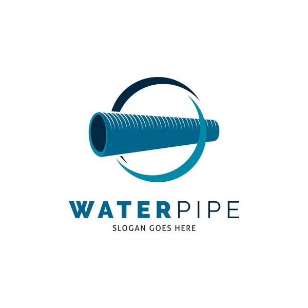 Water Pipe Icon Vector Logo Template Illustration Design — Vector de stock