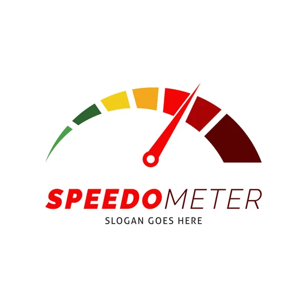 Tachometer Icon Vector Logo Vorlage Illustration Design — Stockvektor