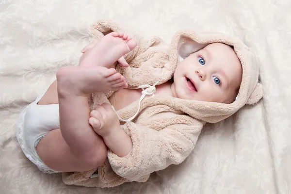 Portret van een mooie baby Stockfoto
