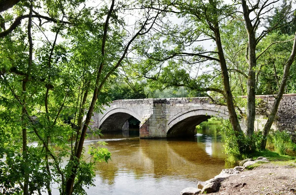 Puente de Pooley y el río Eamont — Foto de Stock
