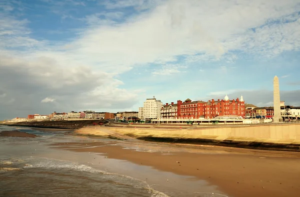Vista sulla città balneare inglese, Blackpool . — Foto Stock