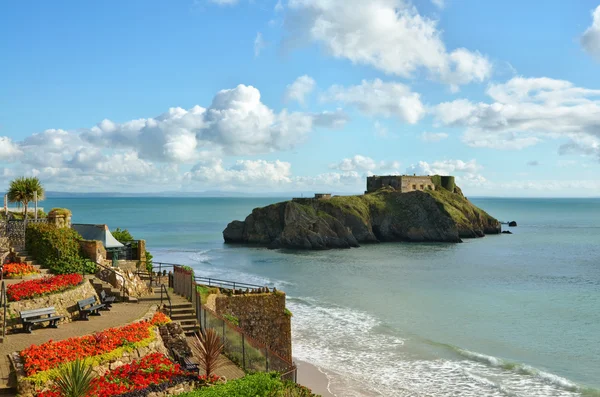 St Catherines Island, Tenby, on a summer day — стоковое фото