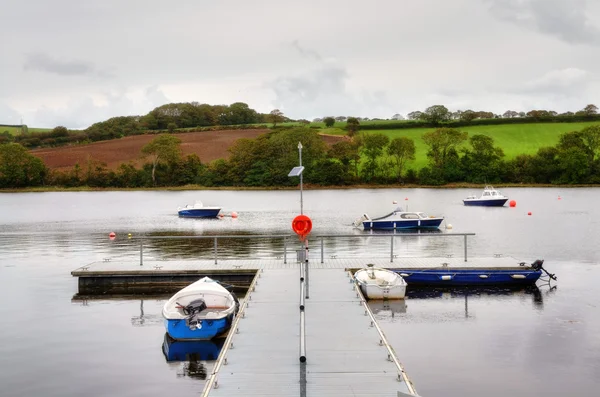 Jetty on the River Teifi at St Dogmales, Cardigan. — Stock Photo, Image
