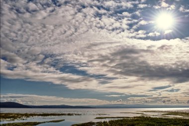 altocumulus morecambe koyu, cumbria içinde görünüm.