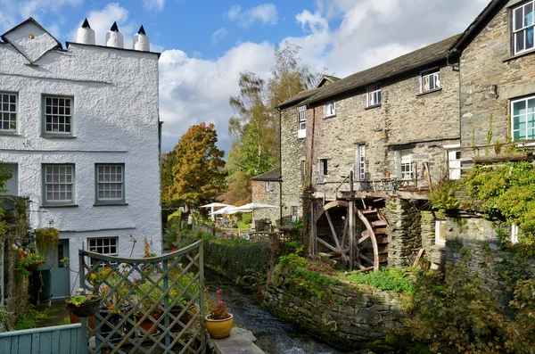 Waterwheel w ambleside, angielski lake district — Zdjęcie stockowe