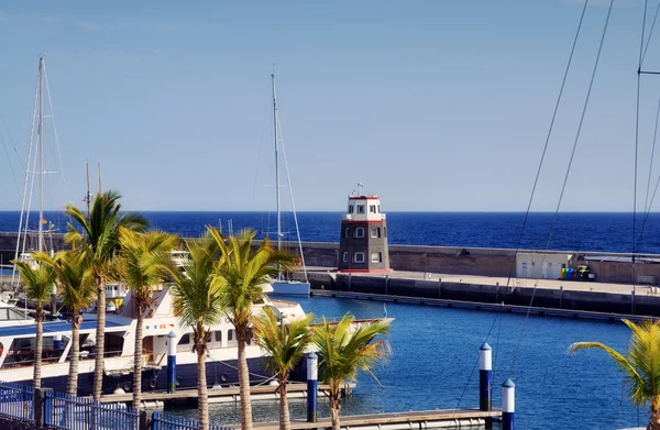 Porto di Puerto Calero — Foto Stock